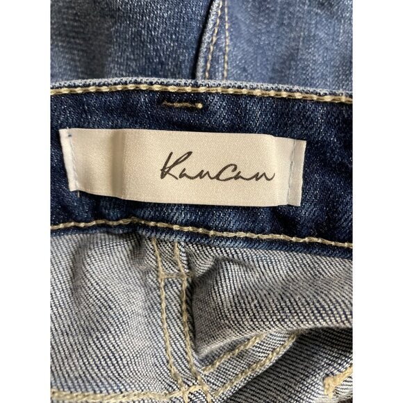 KANCAN Womens Stretch High Rise Cuff Denim Shorts Size XL - Picture 6 of 8